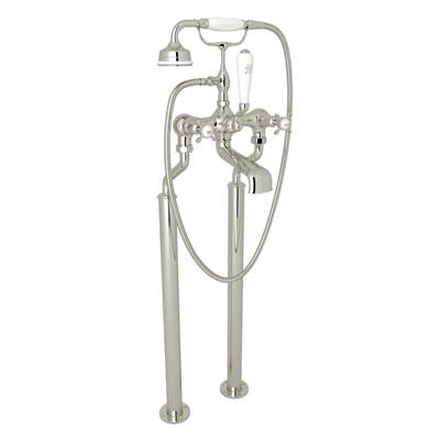 Perrin & Rowe U.3521X/1-PN - Traditional Floor Mount Tub Filler