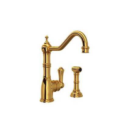 Perrin & Rowe U.4746ULB-2 - Edwardian™ Kitchen Faucet With Side Spray