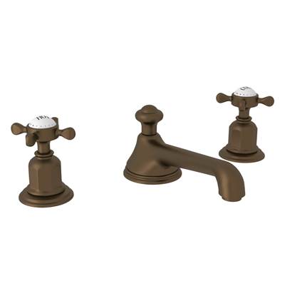 Perrin & Rowe U.3706X-EB-2 - Edwardian™ Widespread Lavatory Faucet With Low Spout