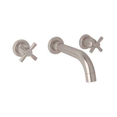 Perrin & Rowe U.3322X-STN/TO-2 - Holborn™ Wall Mount Lavatory Faucet Trim