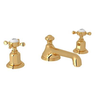 Perrin & Rowe U.3706X-EG-2 - Edwardian™ Widespread Lavatory Faucet With Low Spout