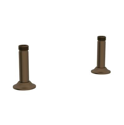 Perrin & Rowe U.6794EB-2 - Georgian Era™ Bridge Faucet Straight Deck Unions