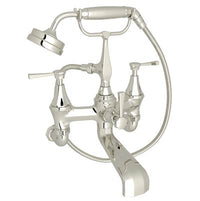 Perrin & Rowe U.3110LS/1-PN - Deco™ Exposed Wall Mount Tub Filler