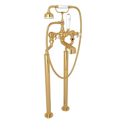 Perrin & Rowe U.3521X/1-EG - Traditional Floor Mount Tub Filler