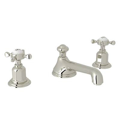 Perrin & Rowe U.3706X-PN-2 - Edwardian™ Widespread Lavatory Faucet With Low Spout
