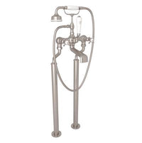Perrin & Rowe U.3521X/1-STN - Traditional Floor Mount Tub Filler