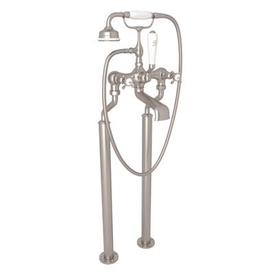 Perrin & Rowe U.3521X/1-STN - Traditional Floor Mount Tub Filler