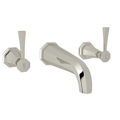 Perrin & Rowe U.3170LS-PN/TO-2 - Deco™ Wall Mount Lavatory Faucet Trim