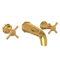 Perrin & Rowe U.3171X-EG/TO-2 - Deco™ Wall Mount Lavatory Faucet Trim