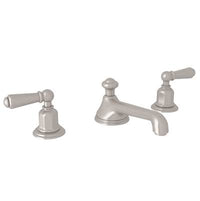 Perrin & Rowe U.3705L-STN-2 - Edwardian™ Widespread Lavatory Faucet With Low Spout