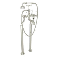 Perrin & Rowe U.3520L/1-PN - Traditional Floor Mount Tub Filler