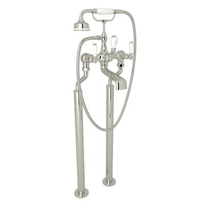 Perrin & Rowe U.3520L/1-PN - Traditional Floor Mount Tub Filler