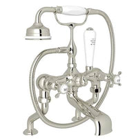 Perrin & Rowe U.3501X/1-PN - Traditional Exposed Deck Mount Tub Filler