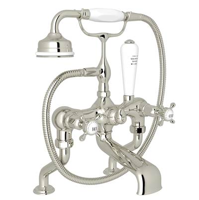 Perrin & Rowe U.3501X/1-PN - Traditional Exposed Deck Mount Tub Filler