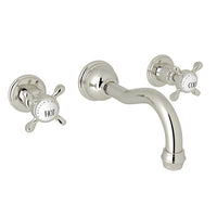 Perrin & Rowe U.3791X-PN/TO-2 - Edwardian™ Wall Mount Lavatory Faucet Trim With Column Spout