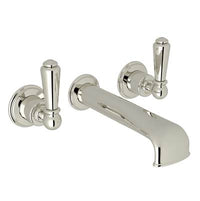 Perrin & Rowe U.3580L-PN/TO - Edwardian™ Wall Mount Tub Filler Trim With U-Spout