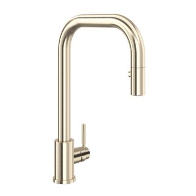 Perrin & Rowe U.4046L-STN-2 - Holborn™ Pull-Down Kitchen Faucet With U-Spout