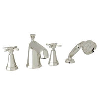 Perrin & Rowe U.3153X-PN - Deco™ 4-Hole Deck Mount Tub Filler
