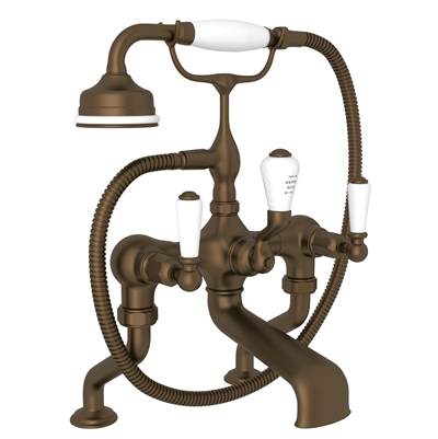 Perrin & Rowe U.3500L/1-EB - Traditional Exposed Deck Mount Tub Filler