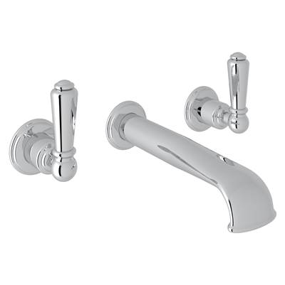 Perrin & Rowe U.3560L-APC/TO-2 - Edwardian™ Wall Mount Lavatory Faucet Trim With U-Spout