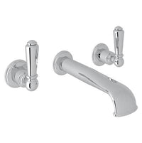 Perrin & Rowe U.3560L-APC/TO-2 - Edwardian™ Wall Mount Lavatory Faucet Trim With U-Spout