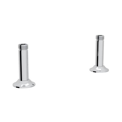 Perrin & Rowe U.6794APC-2 - Georgian Era™ Bridge Faucet Straight Deck Unions