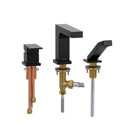 Riobel Pro TQA10BK - Quadrik™ 3-Hole Deck Mount Tub Filler Trim