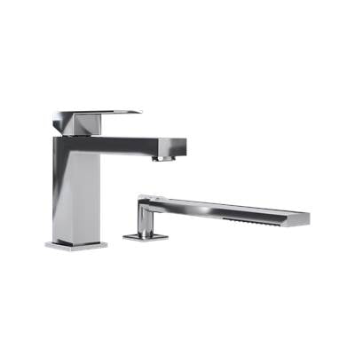 Rubi RQT22DCC - Quatro 2 Pcs Bathtub Mixer Chrome