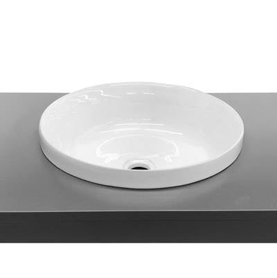 Rubi RKN1036BL - Semi-Recessed Round Basin White
