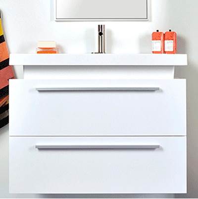 Rubi RTOL800KBL - Basin/Cabinet Set Lacquered White