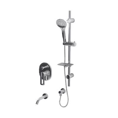 Rubi RMY79K02CC - Myrto 1/2'' P.Bal. Shower Set/Dev./Vol.Ctrl. Chrome