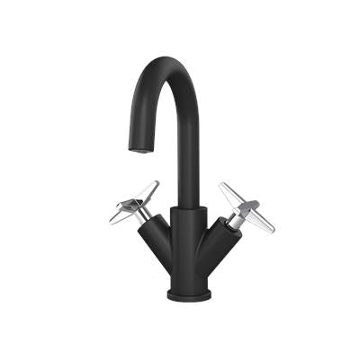 Rubi RLX11WDBKCC - Lexa Single Hole Basin Faucet Without Drain Matte Black - Chrom