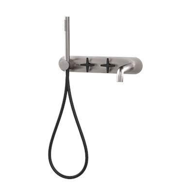 Rubi RLX32DIXBK - Lexa W-Mounted Bath Faucet Ss - Matte Black