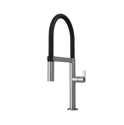 Rubi RNI91D2SIX - Nina Kitchen Faucet 2Jets Hand-Spray (Silicon Black Flex) Ss