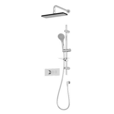 Rubi RON854CC - On 1/2'' Therm. Set Xon69 Rect. Shower Head Chrome