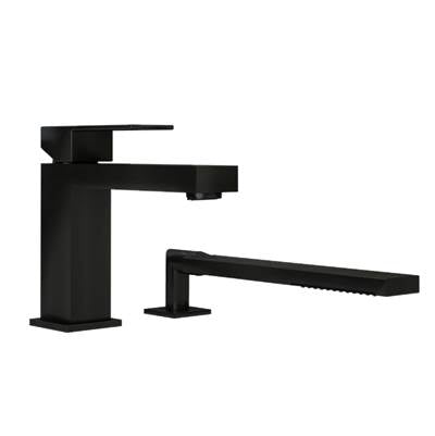 Rubi RQT22DBK - Quatro 2 Pcs Bathtub Mixer Matte Black