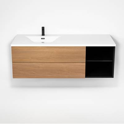 Rubi RHS1400LK02MBK-NO - Haus Cabinet/Basin/Without Legs Set Mbk+No