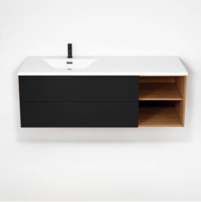 Rubi RHS1400LK02NO-MBK - Haus Cabinet/Basin/Without Legs Set No+Mbk