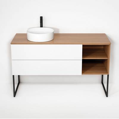 Rubi RHS1400LKU01NO-MBL - Haus Cabinet/Laminate Top/U Legs Set No+Mbl