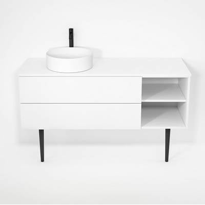 Rubi RHS1400LKV01MBL - Haus Cabinet/Laminate Top/Cone Legs Set Mbl
