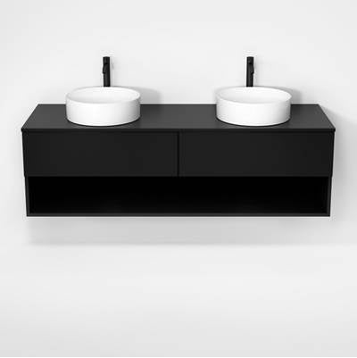 Rubi RHS1600DK01MBK - Haus Cabinet/Laminate Top/Without Legs Set Mbk
