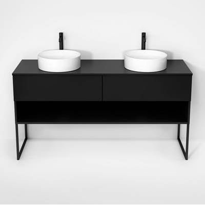 Rubi RHS1600DKU01MBK - Haus Cabinet/Laminate Top/U Legs Set Mbk