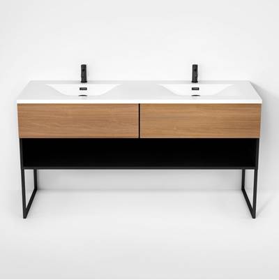Rubi RHS1600DKU02MBK-NO - Haus Cabinet/Basin/U Legs Set Mbk+No