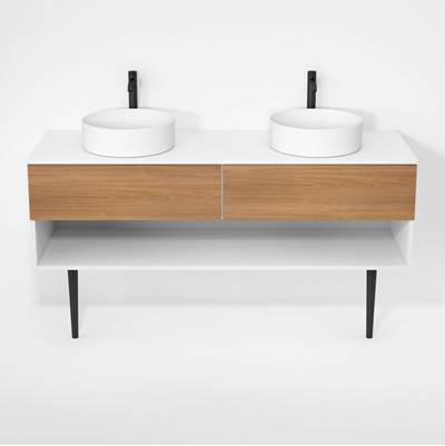 Rubi RHS1600DKV01MBL-NO - Haus Cabinet/Laminate Top/Cone Legs Set Mbl+No