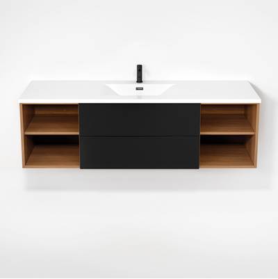 Rubi RHS1600K02NO-MBK - Haus Cabinet/Basin/Without Legs Set No+Mbk