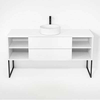 Rubi RHS1600KU01MBL - Haus Cabinet/Laminate Top/U Legs Set Mbl