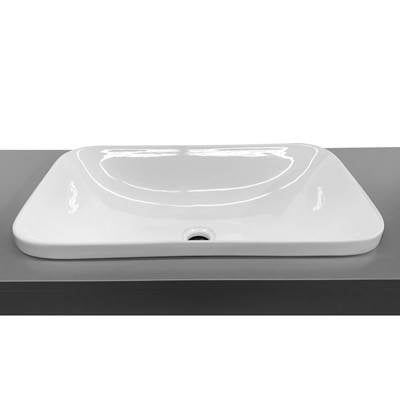 Rubi RKN1031MBL - Semi-Recessed Rect. Basin Matte White
