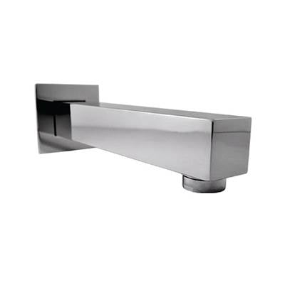 Rubi RQT190BK - Square S-On Bathtub Spout 190Mm Matte Black