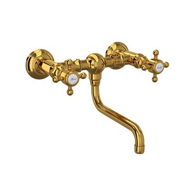 Rohl A1405/44XMULB-2 - Acqui® Wall Mount Bridge Lavatory Faucet