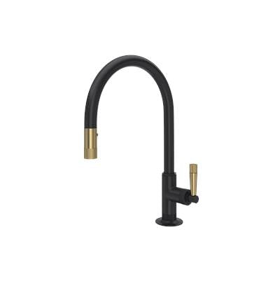 Rohl MB7930LMMBA-2 - Graceline® Pull-Down Kitchen Faucet With C-Spout
